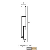 8cm Recessed LED Skirting Board | FLL-A-32-A8 Elegant Vertical Light Baseboard | DoorHub UAE